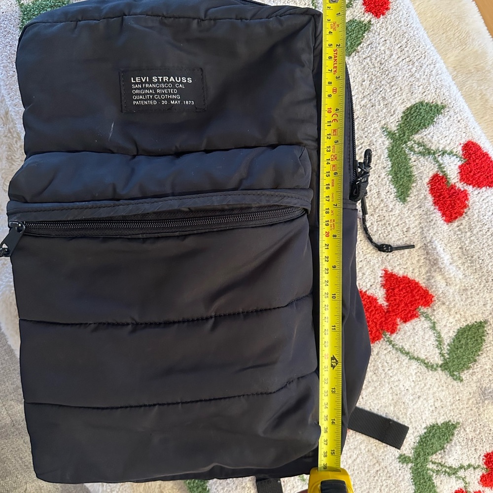 Levi Strauss Black Puffer Backpack